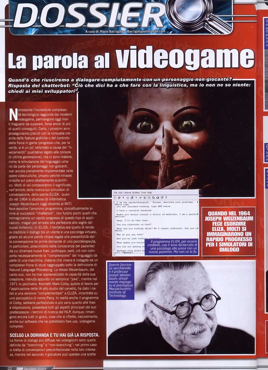 Marco Ciofalo La parola ai Videogames - TGM The Games Machine
