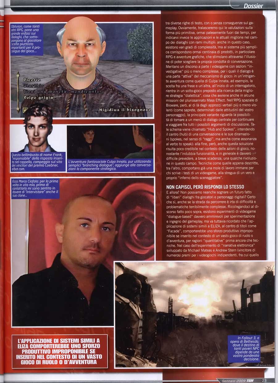 Marco Ciofalo La parola ai Videogames - TGM The Games Machine
