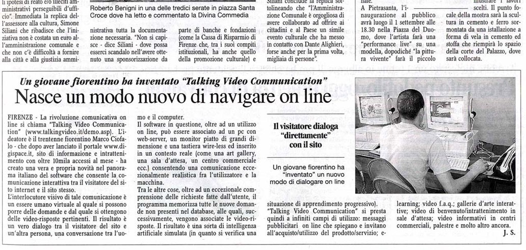 Nasce un nuovo modo di navigare online - La Nazione 2006 2007