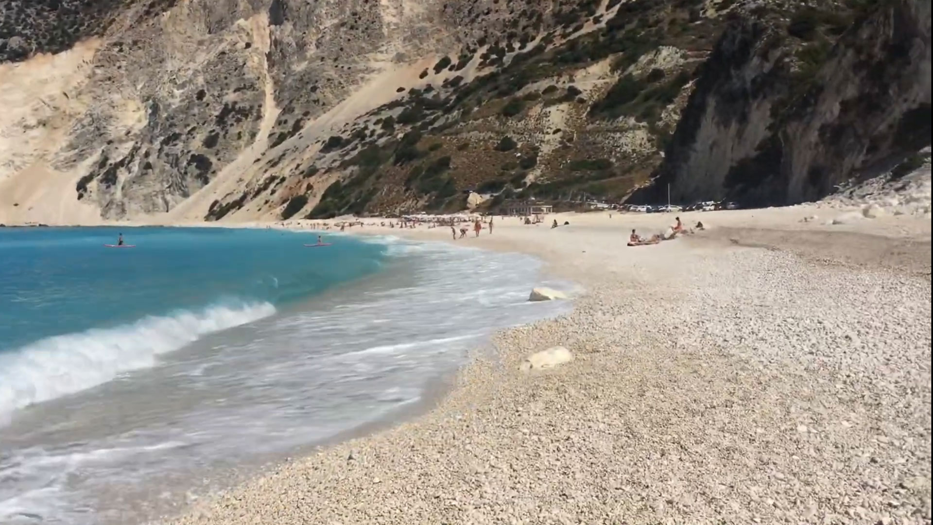 Spiaggia di Myrtos sull’isola di Cefalonia – Vacanze in Grecia 2017