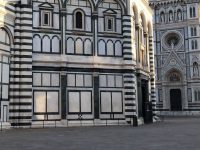 Firenze incredibilmente deserta! Piazza Duomo.