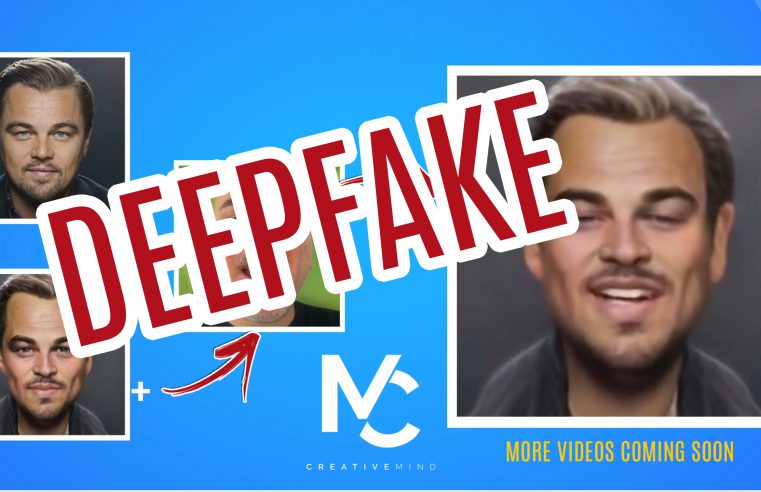 Esempio di deepfake. Dalla foto iniziale di Leonardo DiCaprio alla caricatura  e poi al video finale