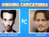 Singing Caricatures – Deepfake – Francesco Sarcina (Le Vibrazioni) & Johnny Depp Vieni da me (20sec)