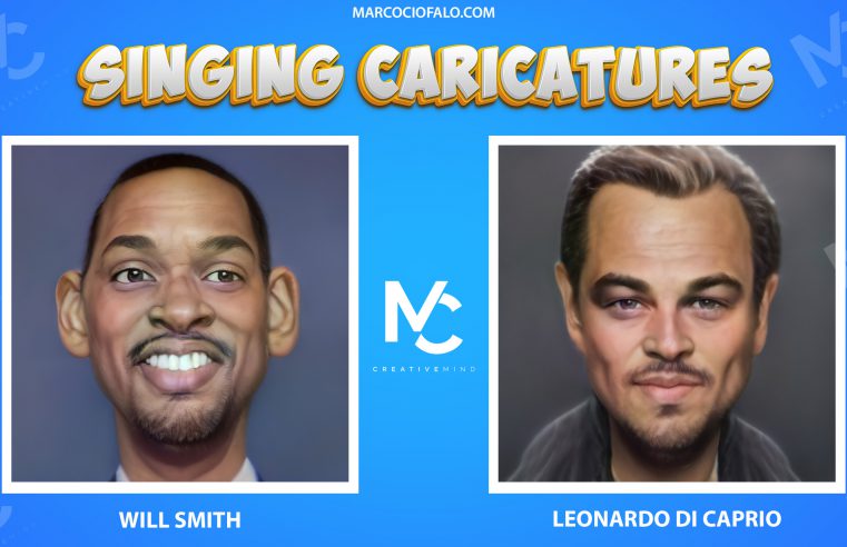 Singing Caricatures – Will Smith & Leonardo di Caprio singing 7 second of Dragostea Din Tei ma ya hi