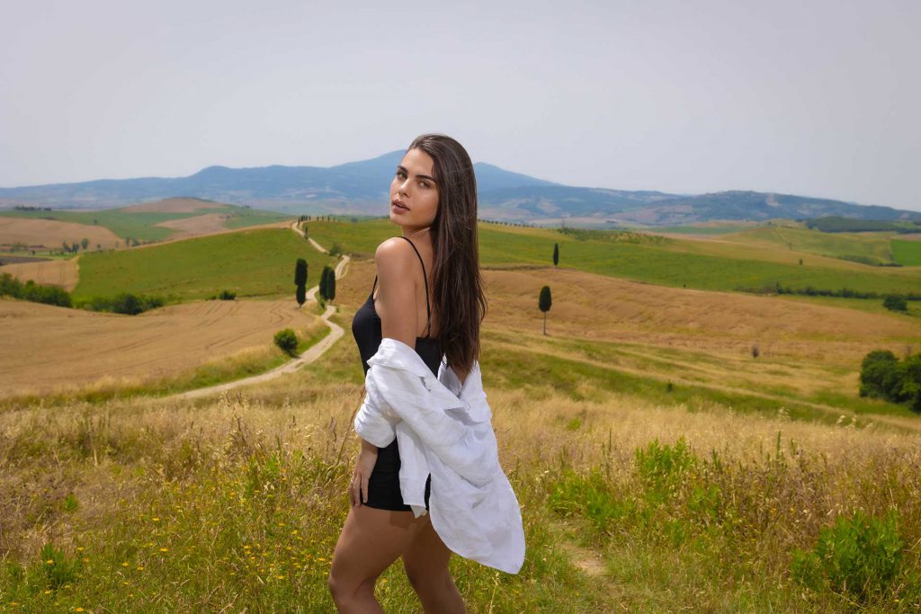 shooting in toscana, servizio fotografico in val d'orcia, pienza, san quirico, montepulciano, vitaleta, fotografo marco ciofalo